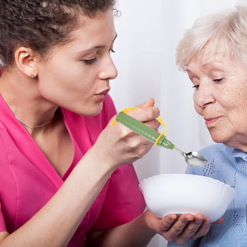 Ergonomic Adaptive Spoon For Elderly And Disabled Persons Non Slip Handle - Image 2